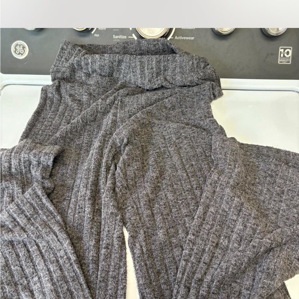 Cozy Gray Knit Pants